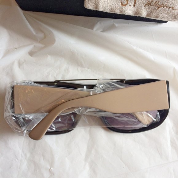 3.1 Phillip Lim "RYDER" tall arm violet tinted lens hybrid aviator sunglasses - Picture 4 of 8